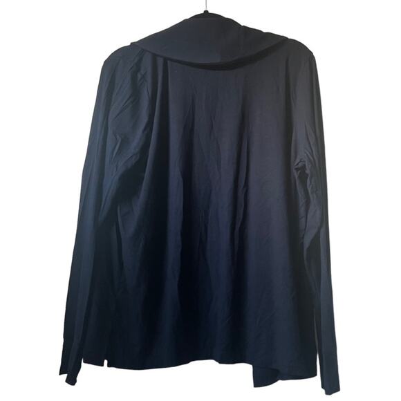 J. Crew 365 The Stretch Modal Blend Shawl Navy Cardigan Size L - Picture 4 of 12
